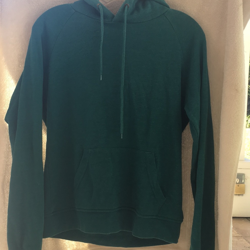 Casual green hoodie